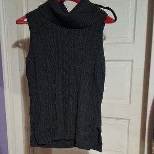Eight Eight Eight Charcoal Cable Knit Vest